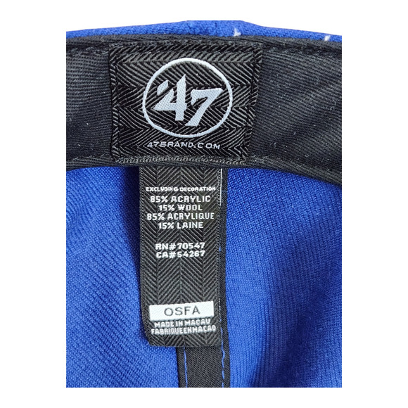 Colts NFL football OSFA hat adjustable 47brand blue white horseshoe - Picture 8 of 10